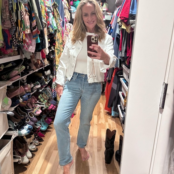 Redone straight leg jeans. Size 28. EUC. - Picture 1 of 6